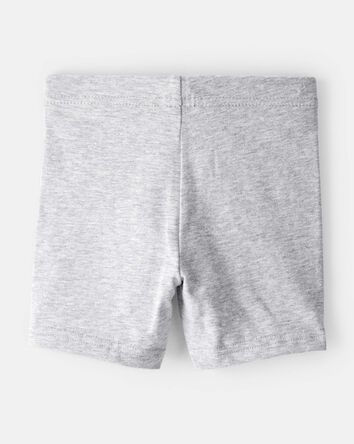 Toddler Girl 2-Pack Tumbling Shorts - Grey/Navy, 