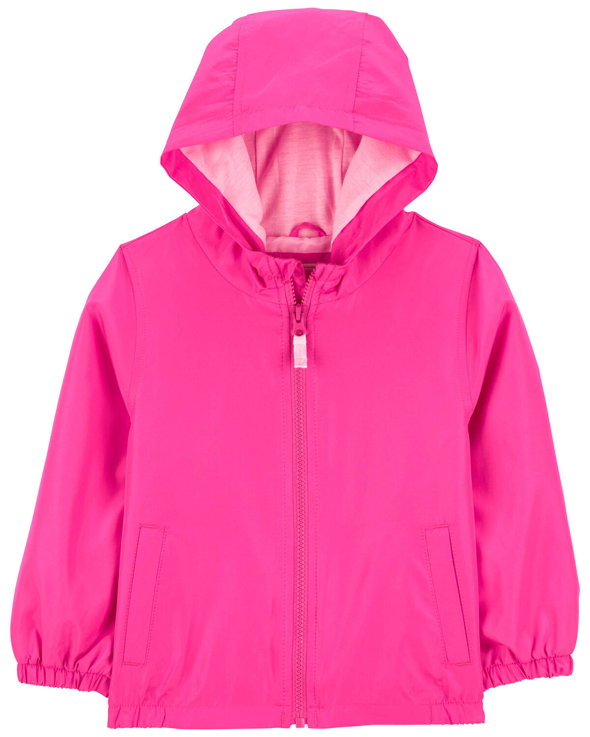 Solid Fuchsia Pink Toddler Windbreaker