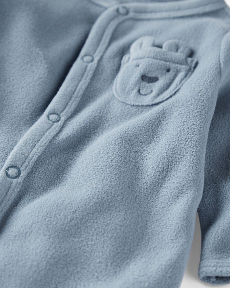 Baby Sleep & Play Made with Recycled Microfleece Pajamas, image 2 of 4 slides
