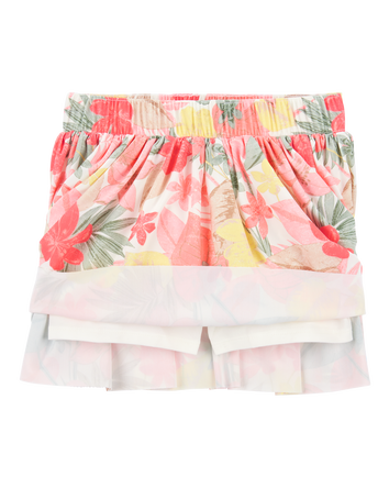 Kid Floral Stretch Skort, 