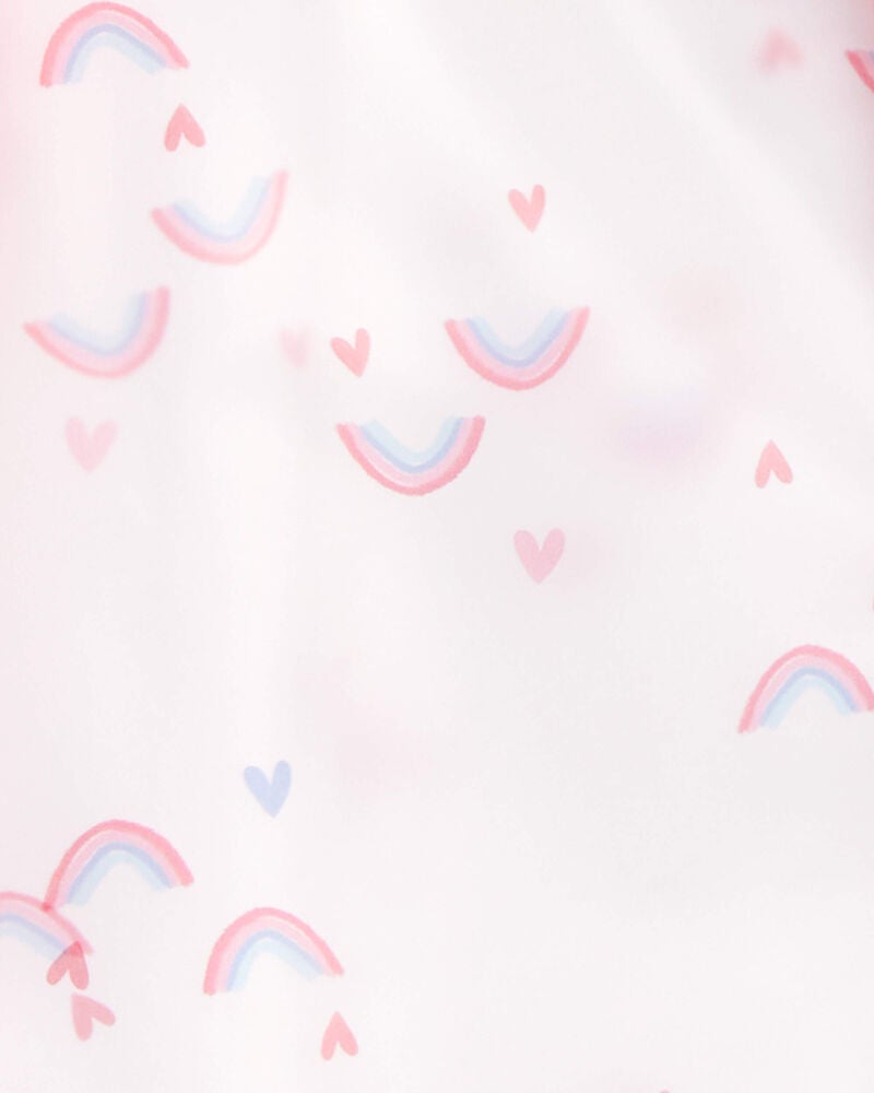 Toddler Rainbow Translucent Rain Jacket - Pink, image 2 of 2 slides