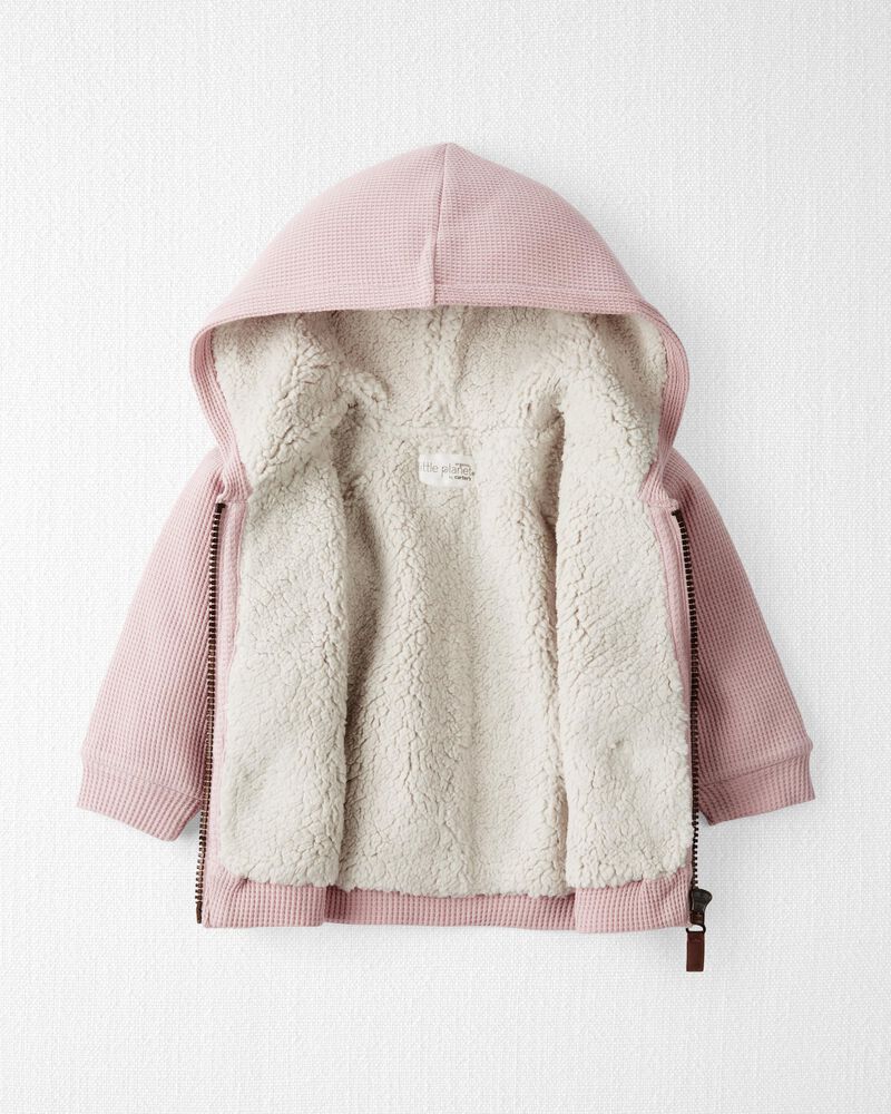 Baby 
Sherpa Lined Jacket Made with Organic Cotton
, image 2 of 5 slides