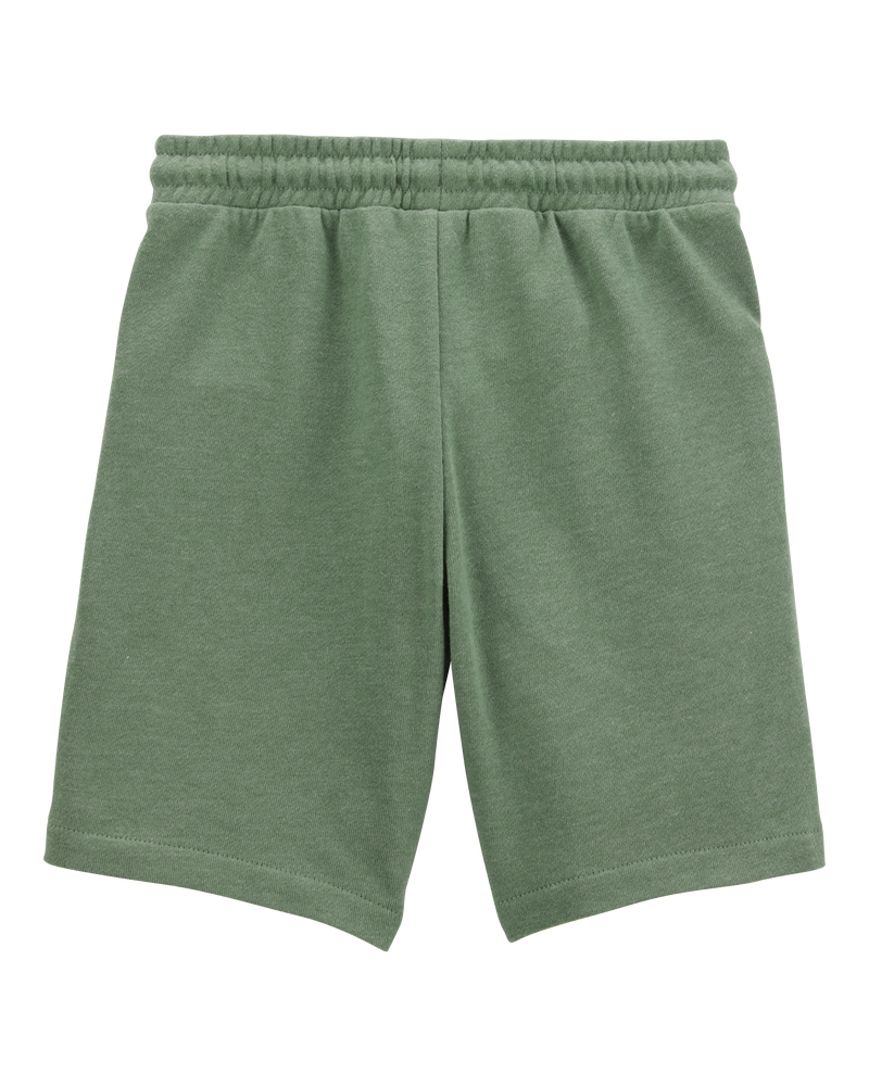 Kid Drawstring Lounge Short - Green, image 2 of 4 slides