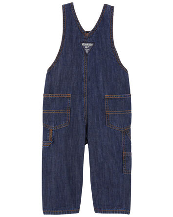 Baby Buffalo Plaid-Lined Overalls
, 