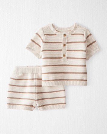 Baby 2-Piece Organic Cotton Sweater Knit Set, 