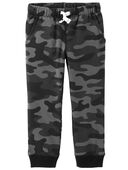 Black - Camo Pull-On French Terry Joggers