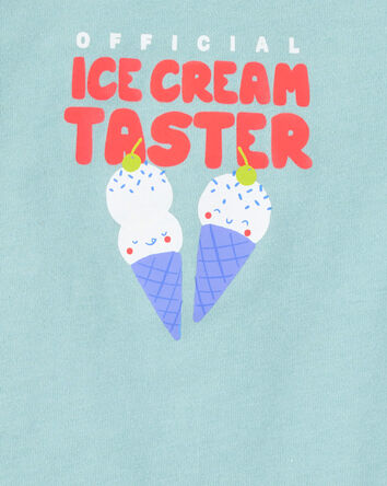 Baby Official Ice Cream Taster Sleeveless Bodysuit, 