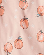 Baby Organic Cotton Bodysuit in Peach Print, image 3 of 5 slides