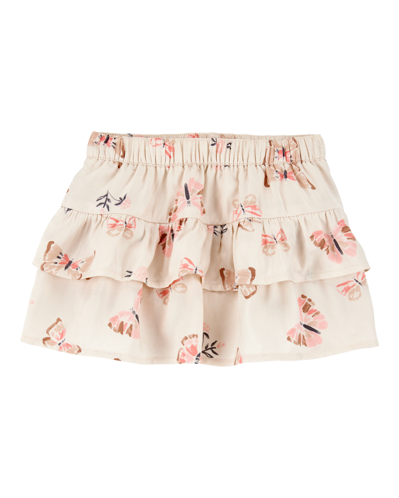 Baby Butterfly Pull-On Ruffle Skort, image 1 of 5 slides