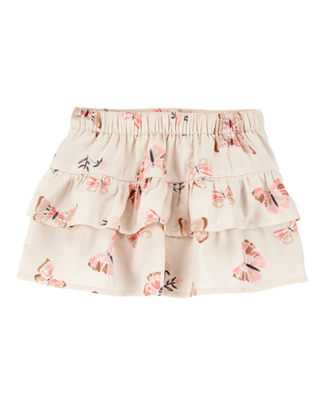 Baby Butterfly Pull-On Ruffle Skort, 