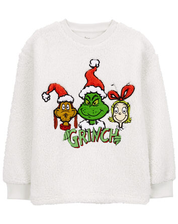 Kid Grinch Fuzzy Pullover, 