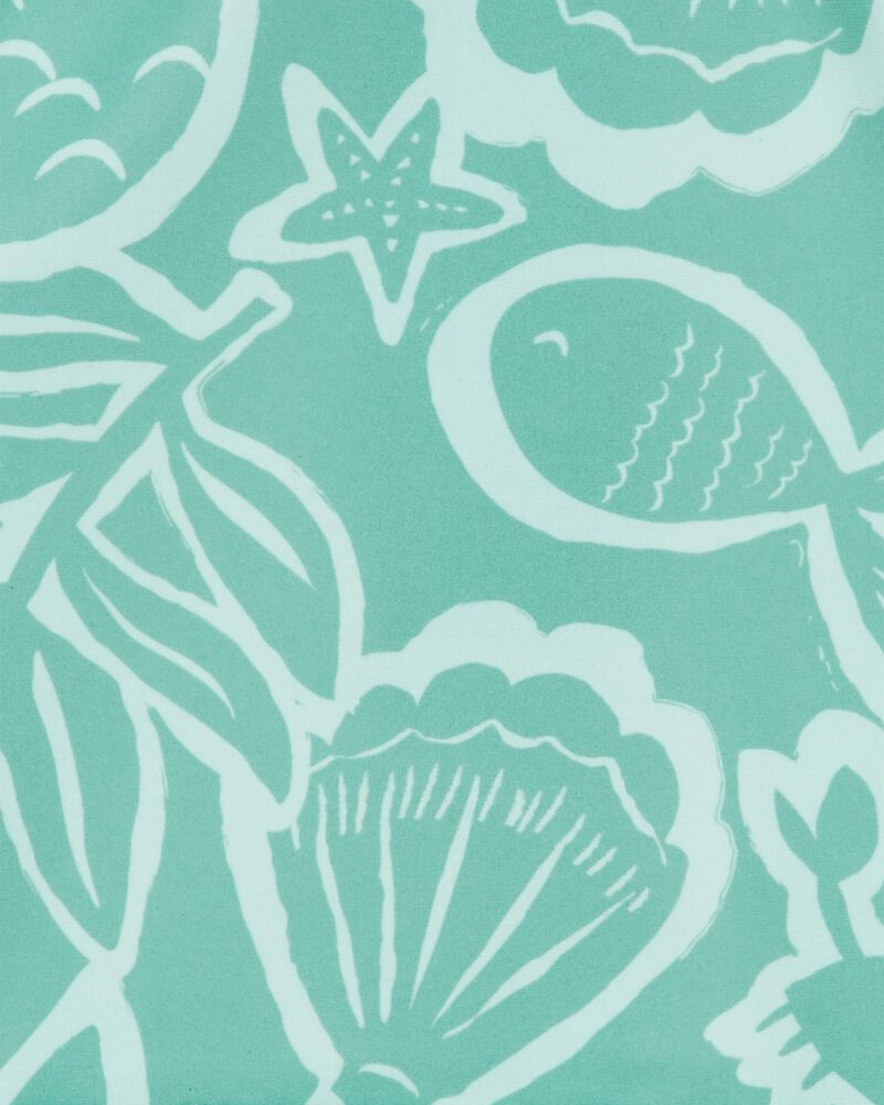 Baby Floral Print 1-Piece Rashguard, image 3 of 4 slides