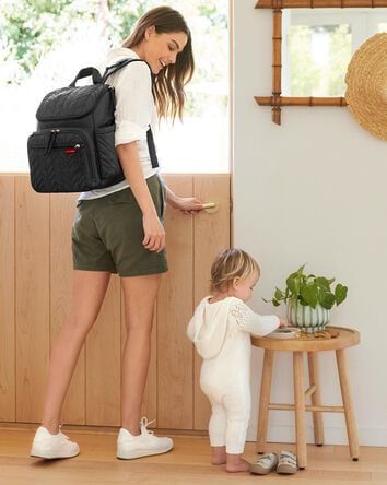 Forma Backpack Diaper Bag - Black, 