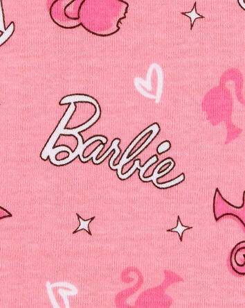 Kid Barbie Snug Fit Cotton 2-Piece Pajamas - Pink, 