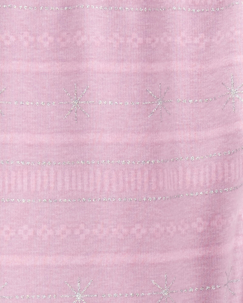 Kid Striped Cozy Fleece Leggings, image 4 of 5 slides