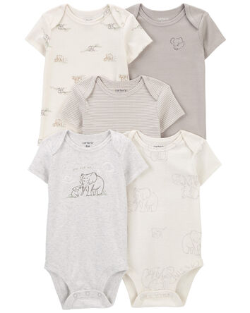 Baby 9-Piece Short-Sleeve Bodysuits & Pull-On Pants Set, 