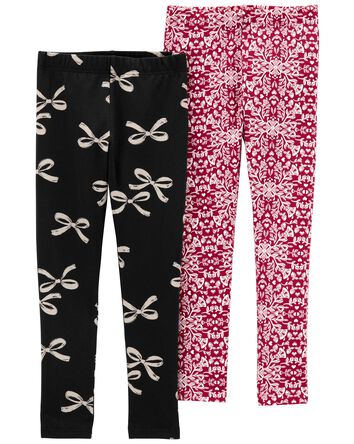 Kid 2-Pack Holiday Leggings, 