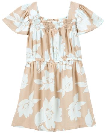 Toddler Floral Print Dress Made With LENZING™ ECOVERO™ , 
