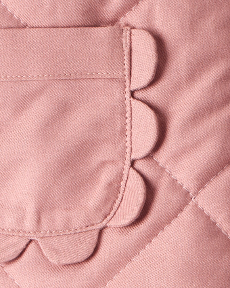 Toddler Girl Quilted Long-Sleeve Fashion Jacket - Pink, image 3 of 4 slides