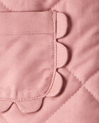 Toddler Girl Quilted Long-Sleeve Fashion Jacket - Pink, image 3 of 4 slides