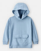 Toddler Boy Solid Fleece Long-Sleeve Hoodie - Blue, image 1 of 3 slides