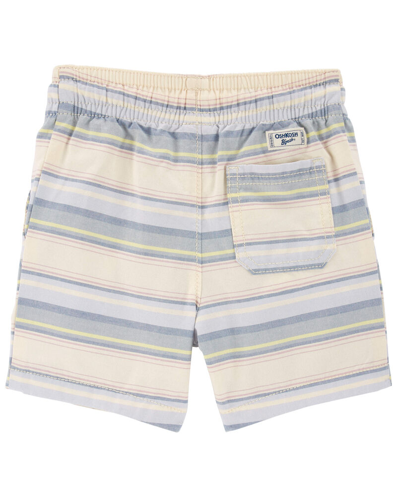 Baby Baja Striped Drawstring Canvas Shorts, image 2 of 2 slides