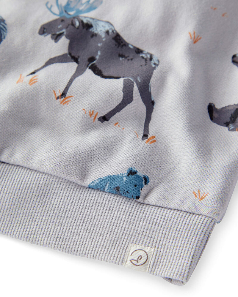 Toddler Boy 2-Piece Midnight Forest Print Set Made with Organic Cotton, image 2 of 5 slides