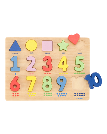 Toddler Wooden Numbers & Shapes Activity Set, 