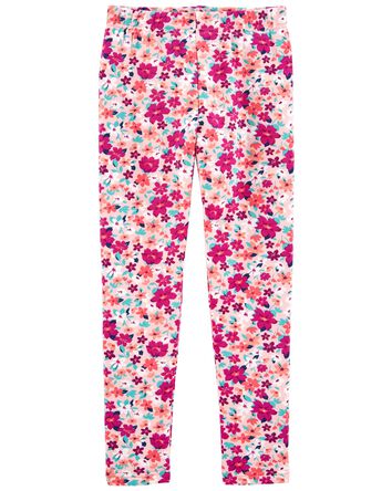 Kid Floral Cozy Leggings, 