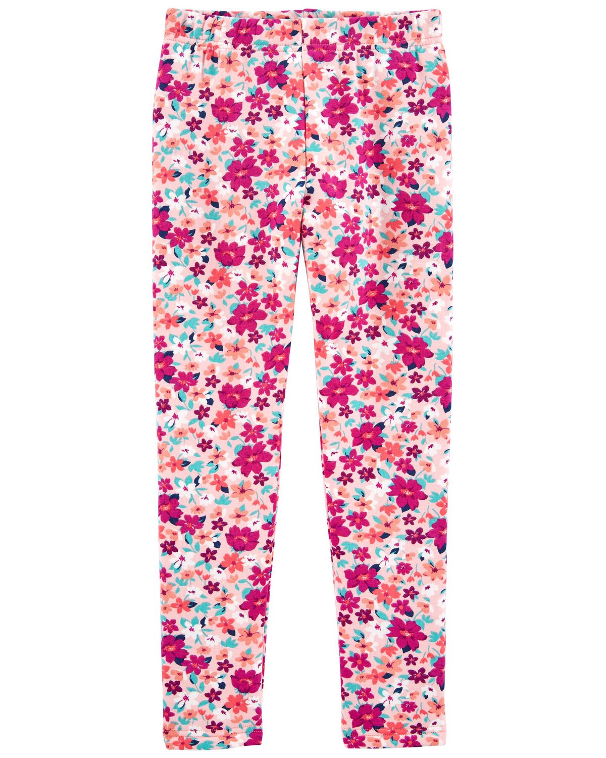 Pink Kid Floral Cozy Leggings | carters.com