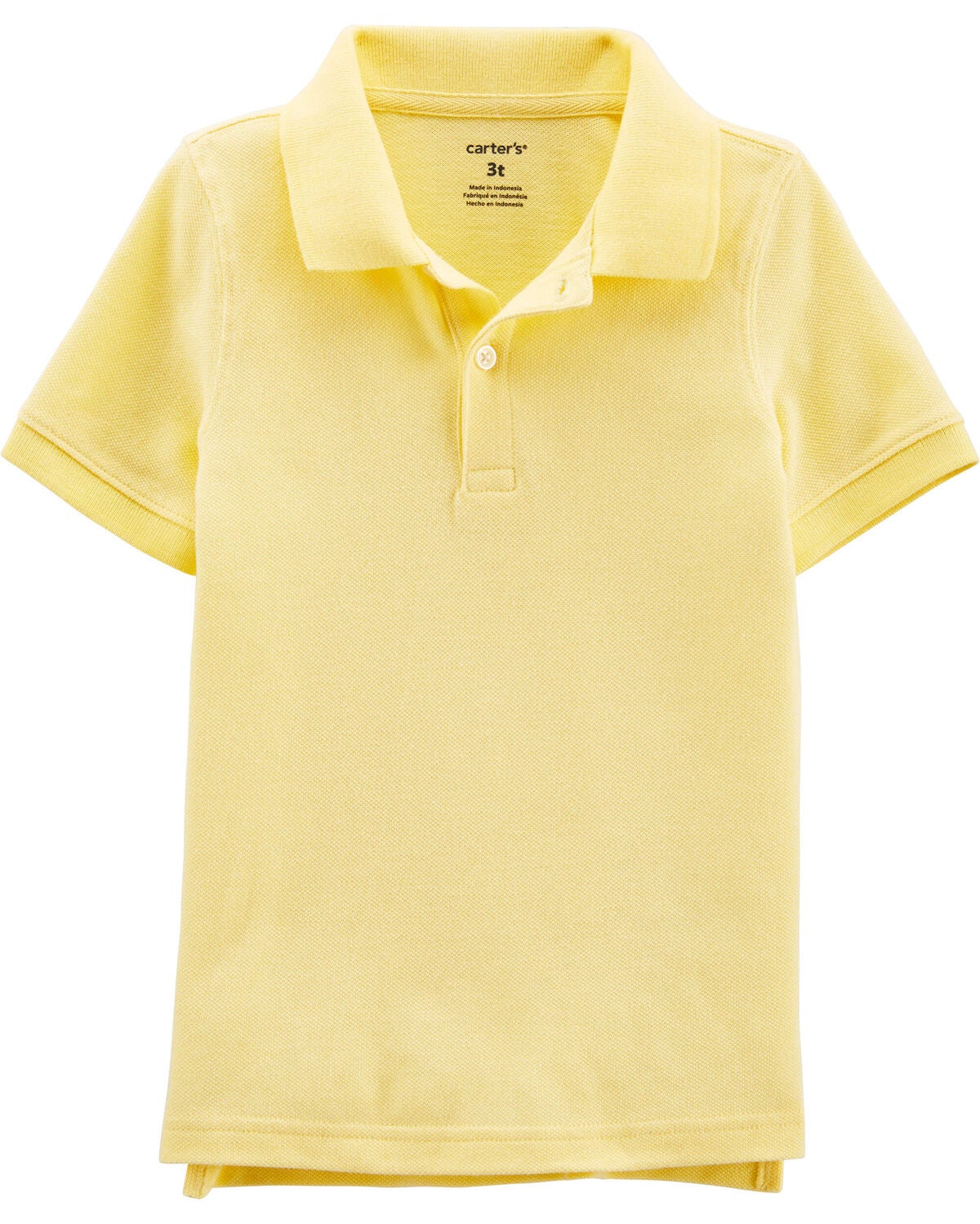 Toddler Yellow Piqué Polo Shirt