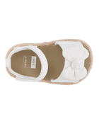 Baby Casual Espadrille Sandal - White, image 4 of 7 slides