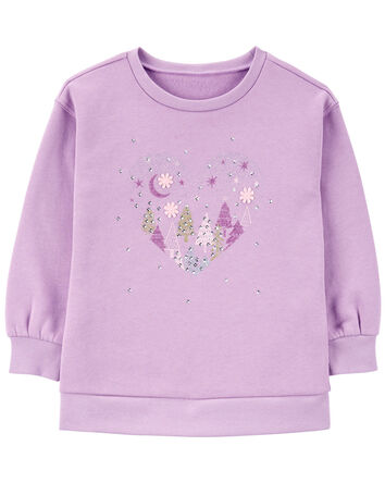 Toddler Heart Fleece Sweatshirt, 