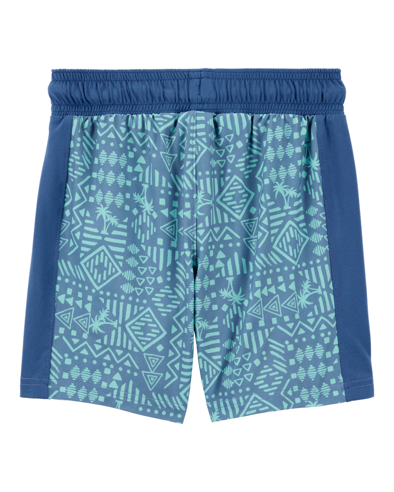 Kid 2-Piece Active Muscle Tank & Shorts Set - Blue, image 5 of 7 slides