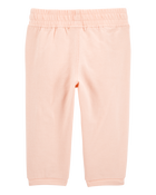 Baby Pull-On French Terry Joggers - Pink, image 2 of 4 slides