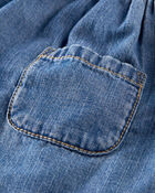 Baby Organic Cotton Chambray Pocket Dress, image 5 of 6 slides
