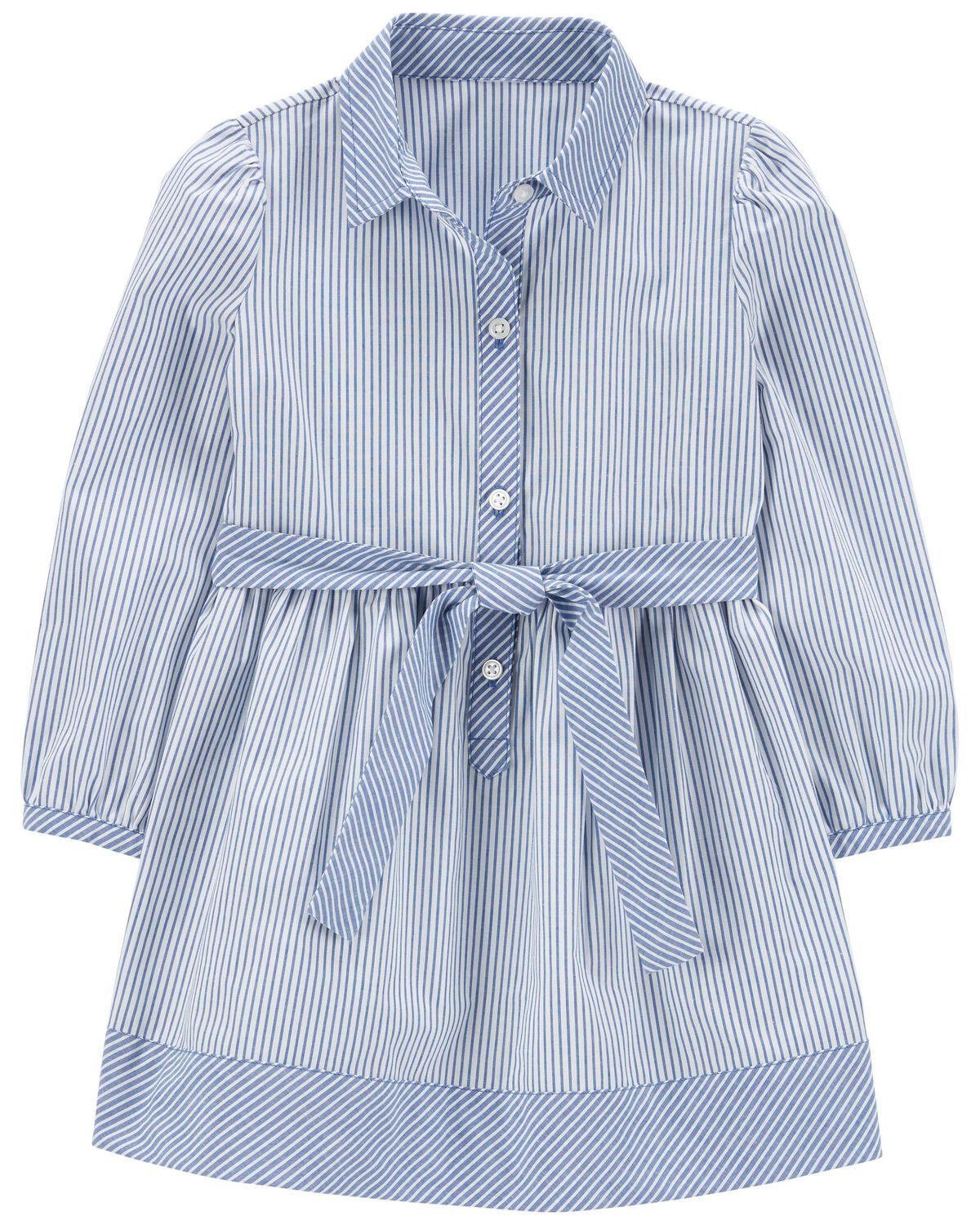 Blue Toddler Striped Shirt Dress | carters.com