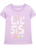 Purple - Toddler Lil Sis Graphic Tee