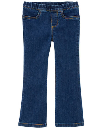 Baby Flare Pull-On Denim Jeans, 