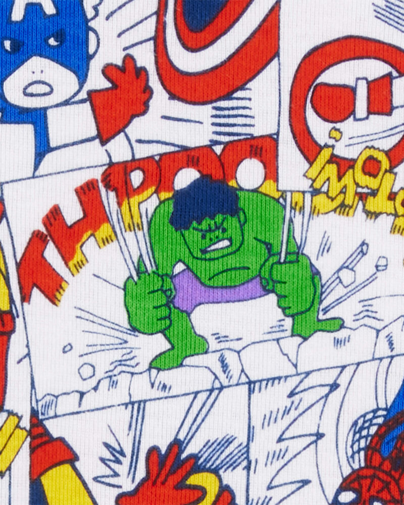 Kid MARVEL©  Snug Fit Cotton 2-Piece Pajamas, image 2 of 3 slides