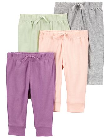 Baby 4-Pack Pull-On Pants, 