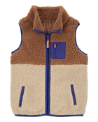 Kid Zip-Up Sherpa Vest, image 1 of 4 slides