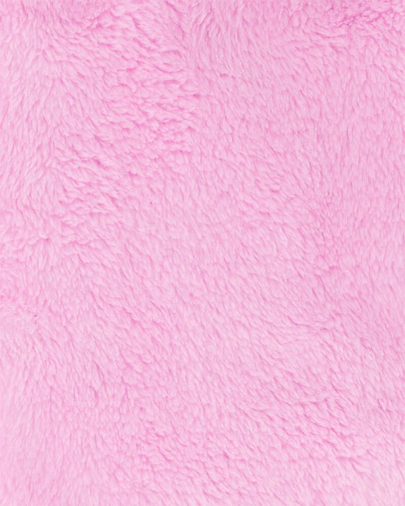 Toddler Velour Zip-Up Jacket - Pink, image 2 of 3 slides