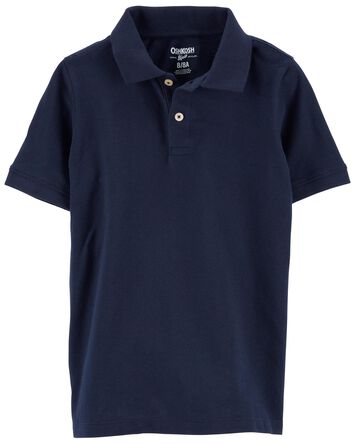 Kid Navy Polo Uniform Shirt, 
