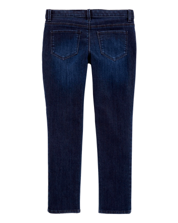 Kid Dark Wash Plus-Fit Skinny-Leg Jeans, 