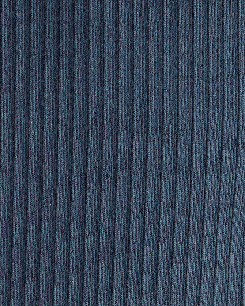 Baby Girl Cotton Pull-On Pants - Navy Blue, image 3 of 4 slides
