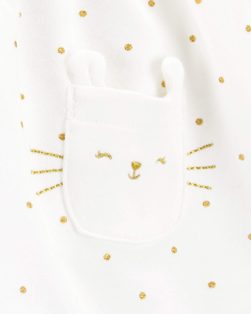 Baby Polka Dot Fleece Dress, image 4 of 5 slides