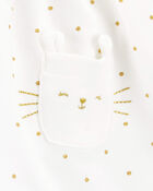 Baby Polka Dot Fleece Dress, image 4 of 5 slides