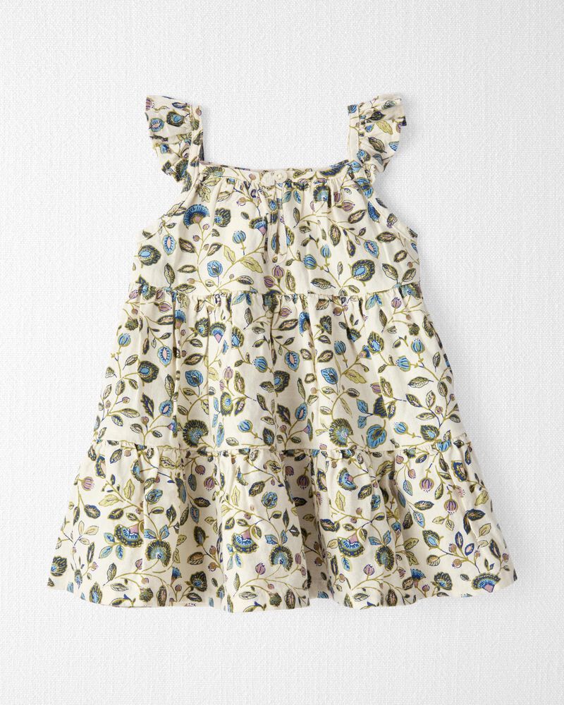 Baby Tiered Sundress Made with LENZING™ ECOVERO™ and Linen
, image 3 of 7 slides
