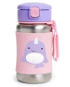 Zoo Stainless Steel Little Kid Straw Bottle, image 4 of 6 slides